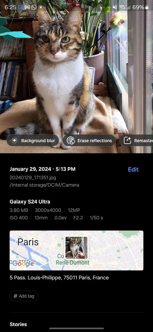 screenshot samsung generative edit remove reflection