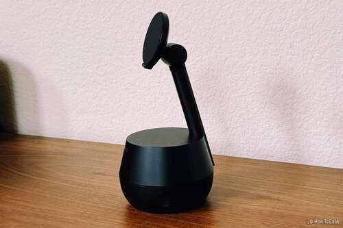 Side view of the Belkin Auto-Tracking Stand Pro-1