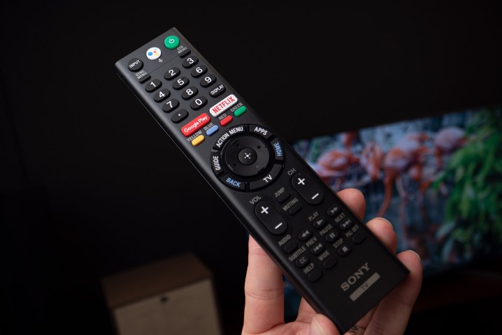 The Sony X900F remote.