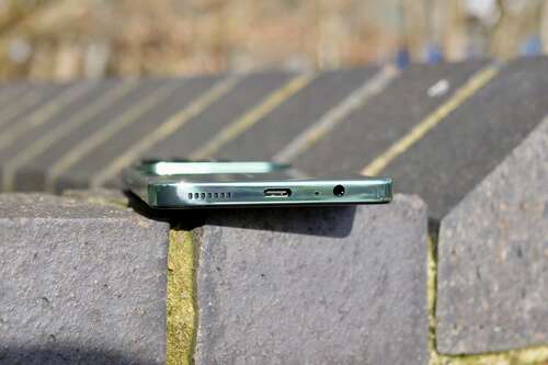 The Tecno Pova 6 Pro's charging port.