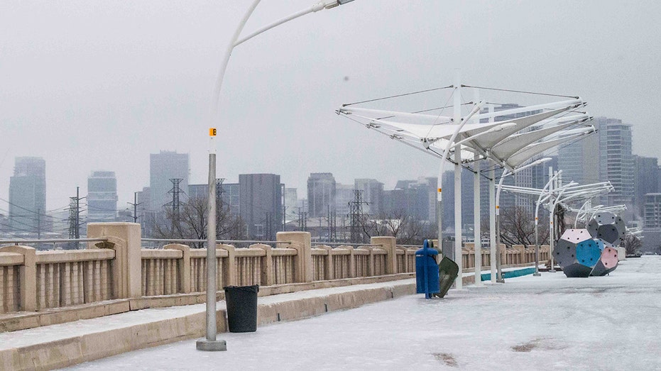 Dallas, Texas following a winter storm