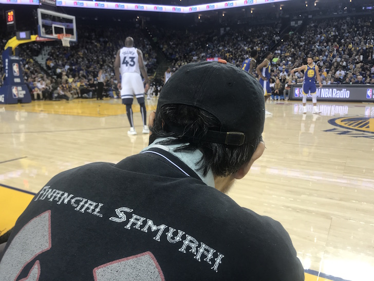 Floor seats at Warriors game versus Timberwolves on Nov 2, 2018