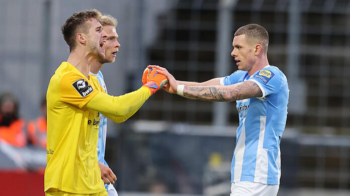 Säulen der Defensive beim TSV 1860: Marco Hiller, Jesper Verlaat und Max Reinthaler.