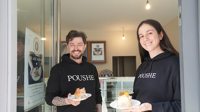 Vania Naydenova kümmert sich gerade zusammen mit ihrem Mann Florian Baumgartner um die Einrichtung des ersten Poushe-Cafés in München. Eröffnet wird im April in der Klenzestraße.