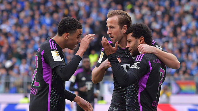 Die Bayern setzten sich beim SV Darmstadt 98 mit 5:2 durch.