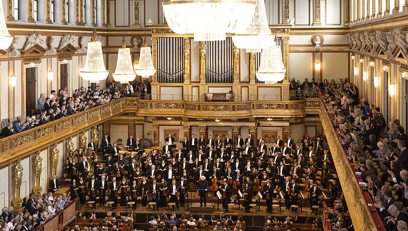 Das Symphonieorchester des Bayerischen Rundfunks im Goldenen Saal.