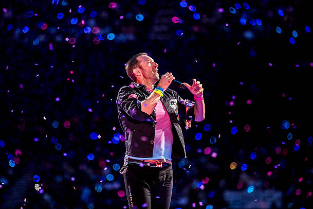 Coldplay in Kopenhagen im Juli 2023.