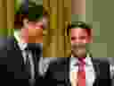 Minister of Justice and Attorney General of Canada Arif Virani poses for a photo with Prime Minister Justin Trudeau during a cabinet swearing-in ceremony at Rideau Hall in Ottawa, Wednesday, July 26, 2023. (The Canadian Press)