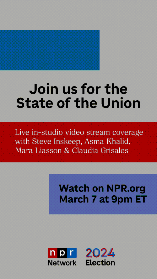 NPR will be hosting live in-studio video stream coverage of the State of the Union on NPR.org on March 7 starting at 9pm ET.