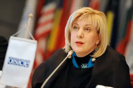 Die EU-Menschenrechts­kommissarin Dunja Mijatovic.