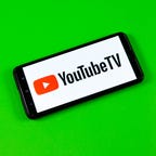 YouTube TV logo on a phone