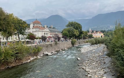 Meran ist von Schenna aus zu Fuß zu erreichen.