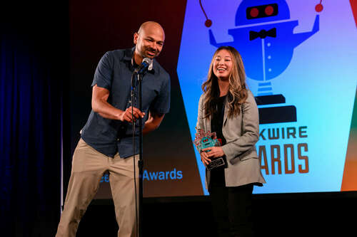 Viraj Mody, left, and Linda Lian, co-founders of Common Room.