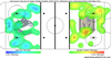 Shot heat map from Vancouver vs. Vegas on Thursday.