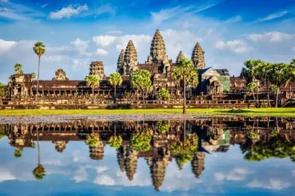 Pro Jahr kommen mehr als zwei Millionen Touristen in die Tempelstadt Angkor Wat.