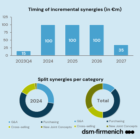 DSM-Firmenich Synergies Progress