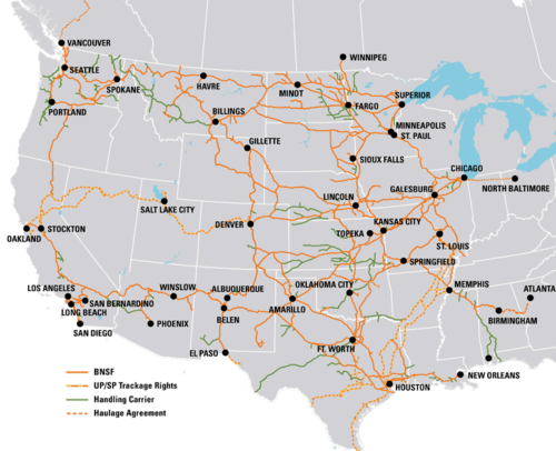 BNSF purchase, Berkshire's ownership of BNSF, Best Class 1 railroad