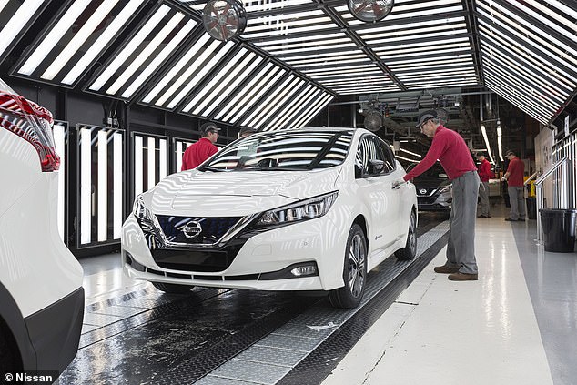 Nissan has confirmed to This is Money that UK production of the current Leaf EV in Sunderland (pictured) will cease this week as the electric model reaches the end of its lifecycle. Its replacement is due in 2026