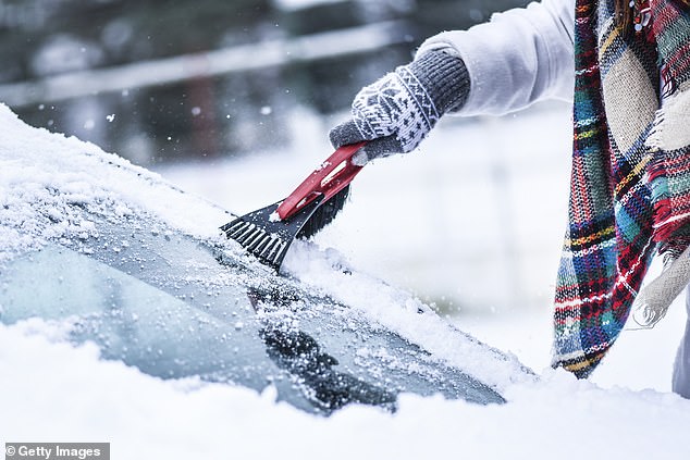 Failure to clear snow from your car can land you with three points on your licence