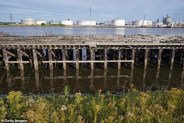 Investment: FTSE 100 oil major BP is ploughing large sums into Teeside (pictured) as part of a plan to invest £18bn in the UK by 2030