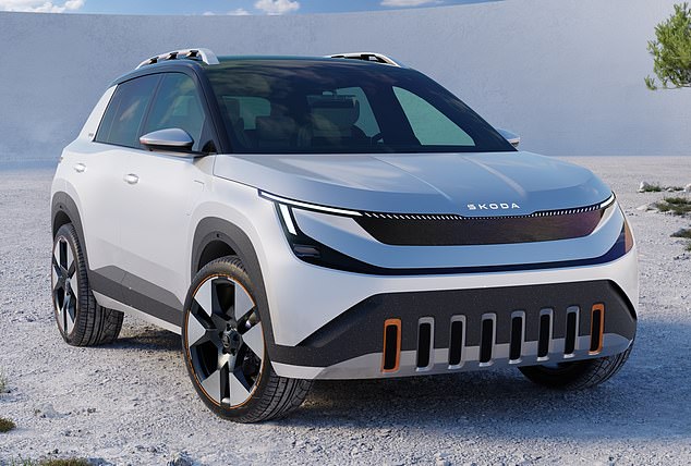 On sale next year: Skoda has given us an early look at its new entry-level all-electric SUV called Epiq