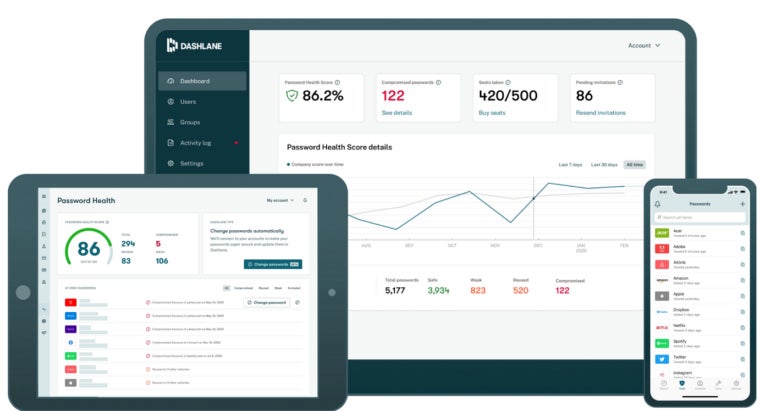 Cross-platform accessibility in Dashlane.