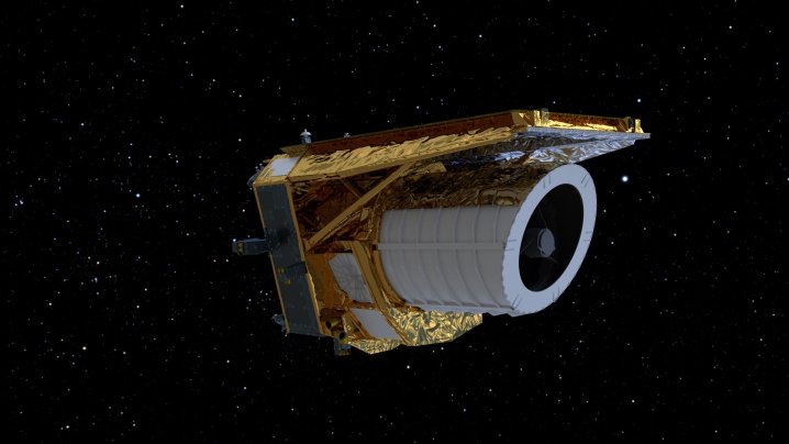 An artist's impression of ESA’s Euclid mission in space.