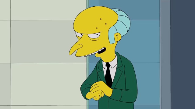 Mr. Burns in "The Simpsons."