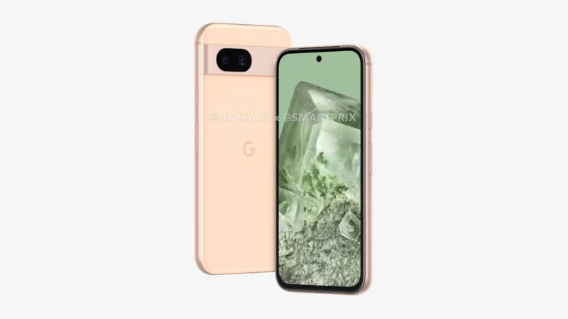 OnLeak's Pixel 8a render. 