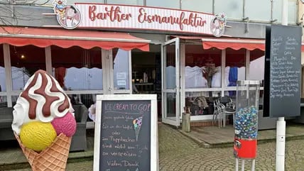 Die Barther Eismanufaktur am Westhafen wurde für ihr gutes Joghurt-Eis ausgezeichnet.