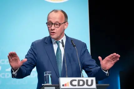 Friedrich Merz bei der Grundsatzprogrammkonferenz in Köln: Seine Rede bekam Standing Ovations.