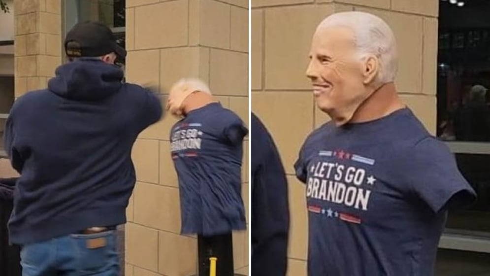 biden effigy