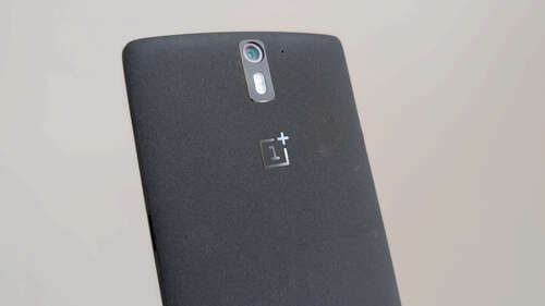 OnePlus One Back Close Up on Logo