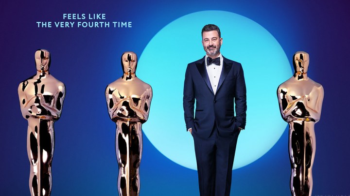 Jimmy Kimmel in promo art for the96th Academy Awards.