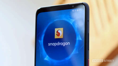 Qualcomm Smartphone logo on display