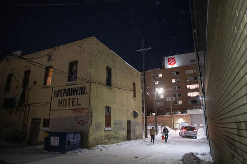 A picture of a two-storey building with a sign that reads 