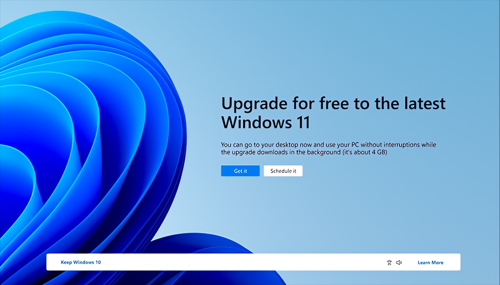 Windows 11 upgrade nag screen