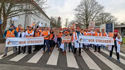 Am 30. Januar gingen Ärzte des Universitätsklinikums Lübeck (UKSH) schon einmal auf die Straße. 