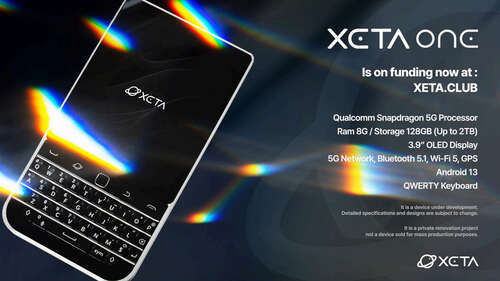 Xeta One Specs