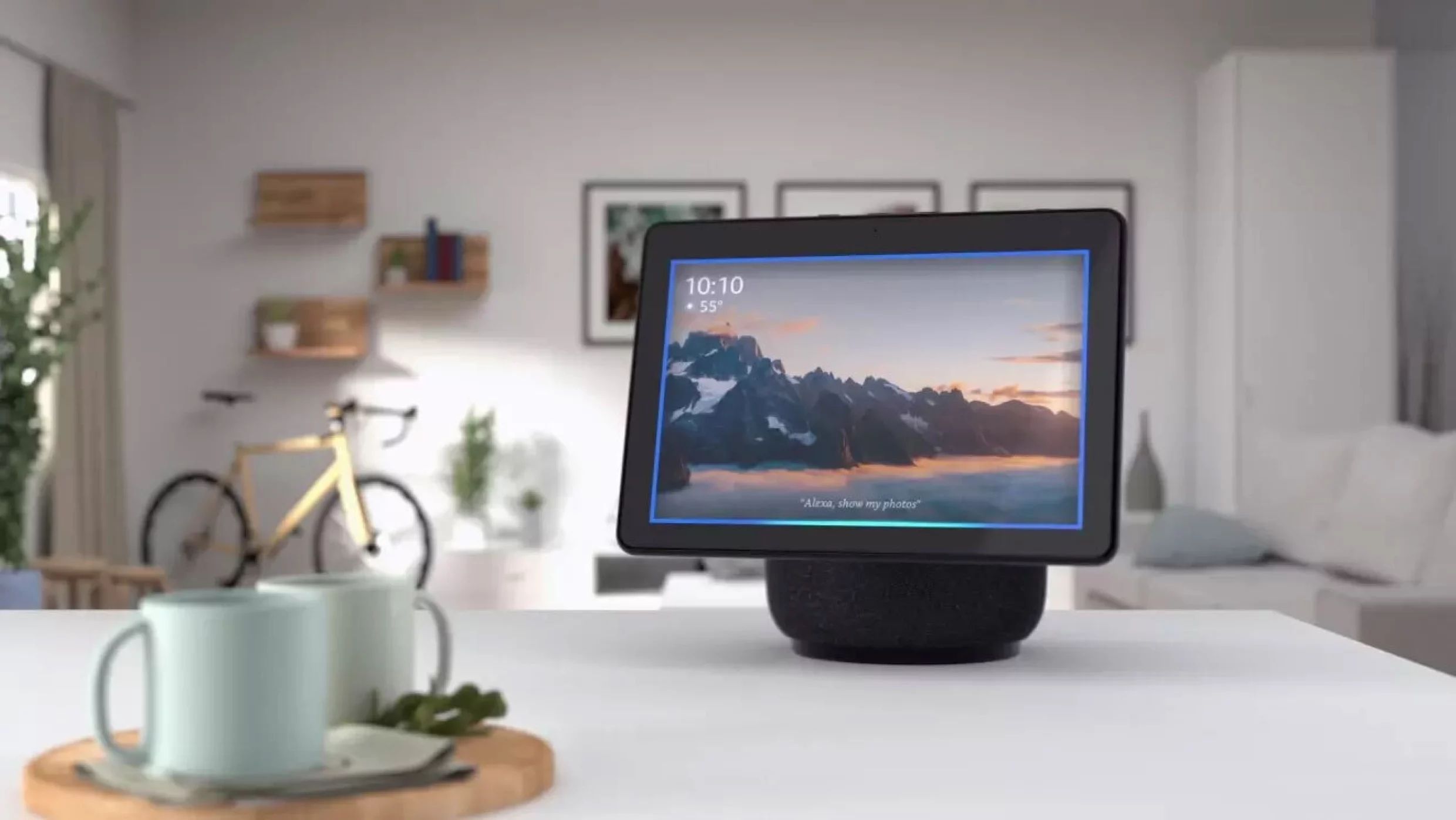 An Amazon Echo Show in a smart home.