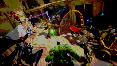 A screenshot showing a bunch of heroes.