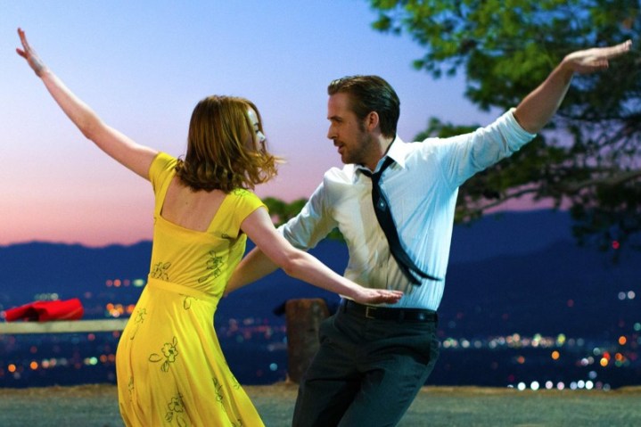 Emma Stone and Ryan Gosling in La La Land.