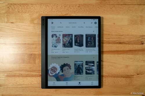 Boox Tab Ultra C Pro showing the Google bookstore on screen