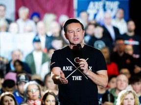 Conservative Party Leader Pierre Poilievre speaks during a rally in Ottawa, on Sunday, March 24, 2024.