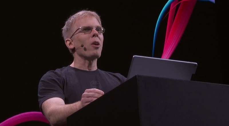 John Carmack, CTO of Oculus, at Oculus Connect 5.