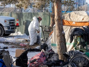 Edmonton homeless encampment