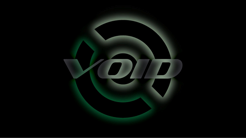 This is a picture of the Void Linux logo set as the wallpaper for the desktop.