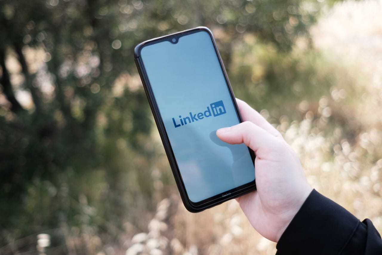 LinkedIn app on a phone