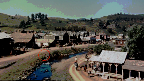 OpenAI SORA California gold rush town showing a "ghost" disappearing.