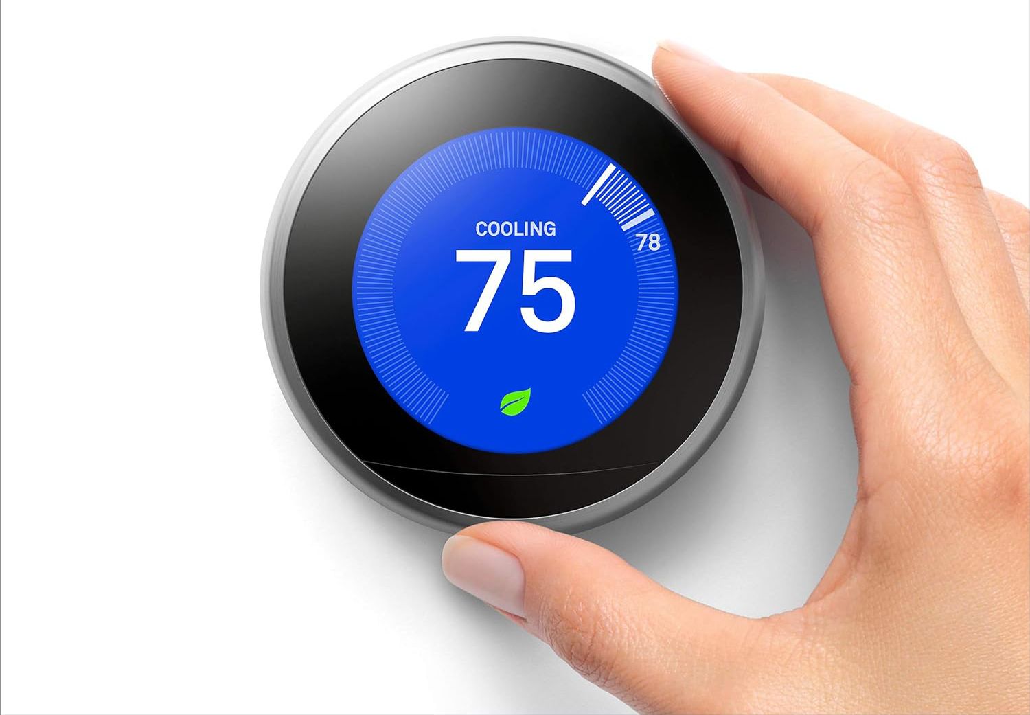 The automatic scheduling of the Google Nest Learning Thermostat.